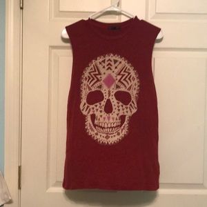 URBAN OUTFITTERS sleeveless skull tee